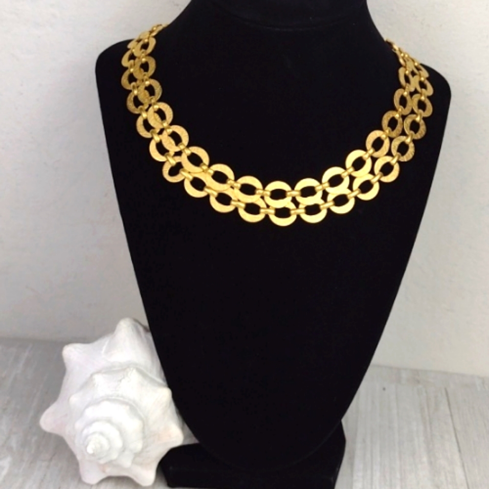 Cleopatra Pirate Treasure Vibe It's-That-Gorgeous 2 Layer Choker Necklace